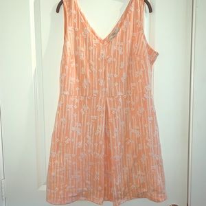 Plus Size Peach Sundress UK 18